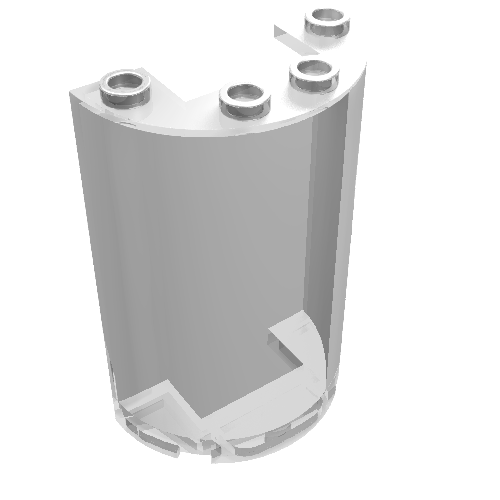 LEGO 85941 - Halve cilinder 2 x 4 x 5 met 1 x 2 uitsparing