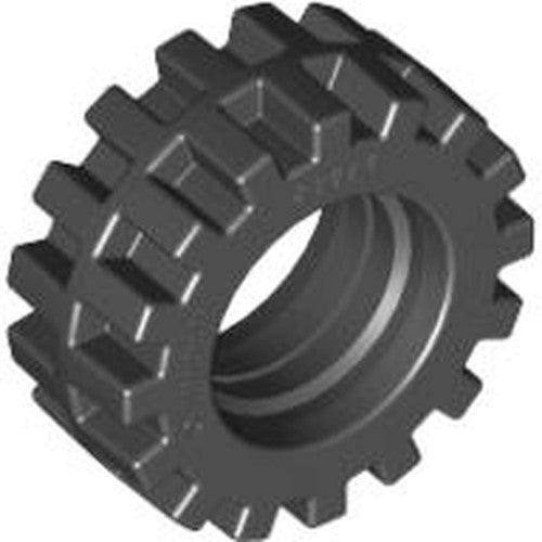 LEGO 87414 - Band 15mm D. x 6mm Offset Tread Small met band rond het midden van het loopvlak
