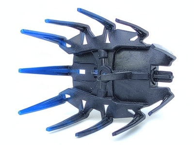 LEGO 87825pb02 - Hero Factory Schild / Pantser met Spikes en Gemarmerd Blauw Patroon