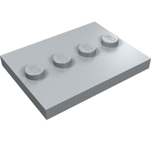 LEGO 88646 - Tile, Modified 3 x 4 with 4 Studs in Center