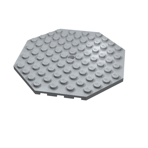 LEGO 89523 - Aangepaste plaat 10 x 10 achthoekig met gat