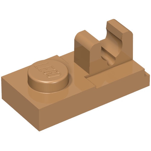 LEGO 92280 - Plate, Modified 1 x 2 with Clip with Center Cut on Top