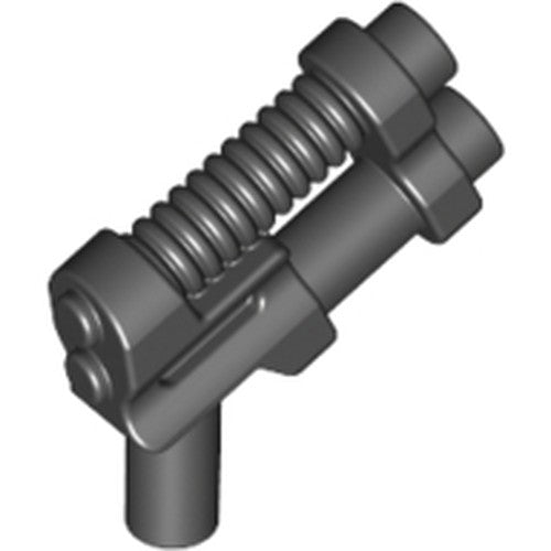 LEGO 95199 - Minifiguur, Wapen Pistool, Dubbele Loop Pistool - 10-Rib Bovenzijde Loop