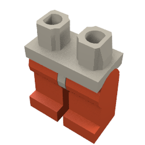 LEGO 970c05 - Hips and Red Legs