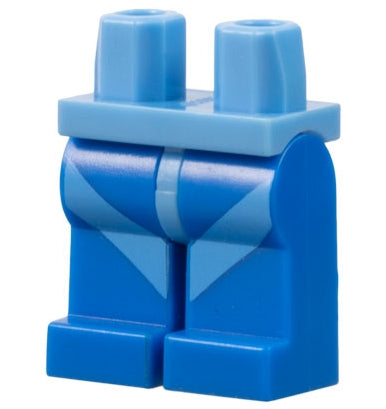 LEGO 970c07pb04 - Hips and Blue Legs with Diagonal Stripe Pattern