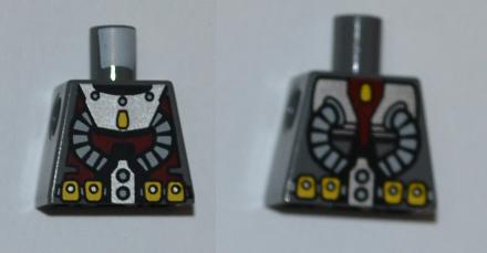 LEGO 973pb0799 - Torso Atlantis Duiker met twee slangen en gele riem patroon