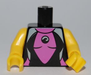 LEGO 973pb0842c01 - Torso Female Wetsuit Pattern / Yellow Arms / Yellow Hands