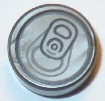 LEGO 98138pb033 - Ronde tegel 1 x 1 met Soda Pop Can Top patroon