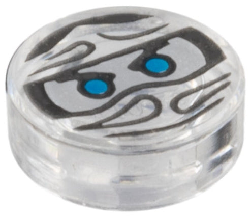 LEGO 98138pb046 - Ronde tegel 1 x 1 met Ninjago Trapped Zane patroon