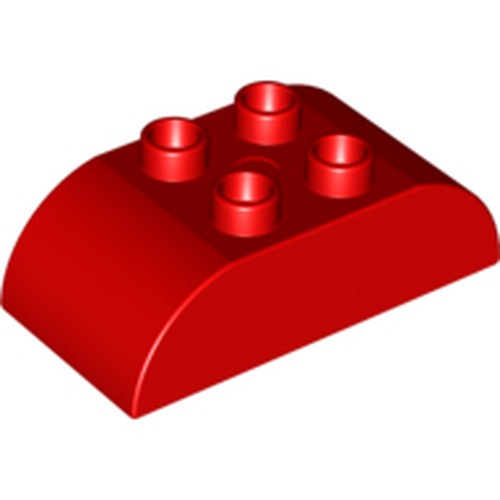 LEGO 98223 - Duplo, Brick 2 x 4 Slope Curved Double
