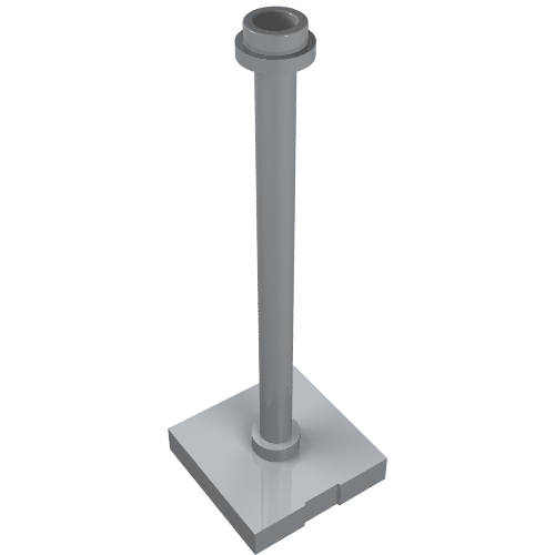LEGO 98549 - Support 2 x 2 x 5 Bar on Tile Base with Hollow Stud and Stop Ring