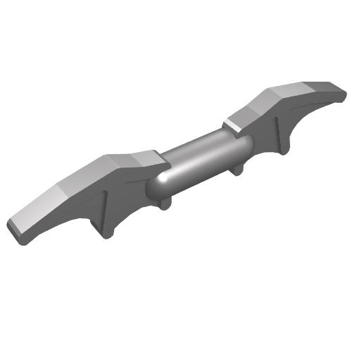 LEGO 98721 - Minifiguur, Wapen Batman Batarang (2 Vleugels met Staaf in Midden)