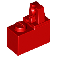 LEGO 989c01 - Aangepaste steen 1 x 2 met vergrendeling en 1 vinger bovenkant