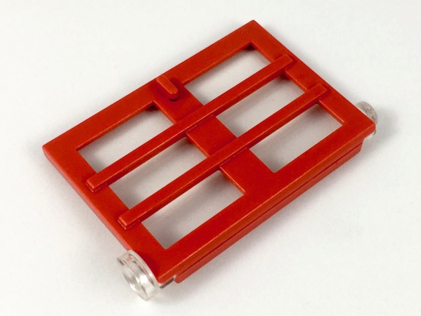 LEGO bb1389c01 - Deur 1 x 4 x 5 Rechts met 6 Ruiten en Vast Transparant Glas