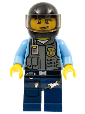 LEGO Minifigure cty0357 - Politie - LEGO City Undercover Elite Politie Motoragent