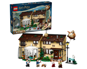 LEGO Harry Potter 76451 Privet Drive: Aunt Marge's Visit set with Dursley house, minifigures, and a floating Aunt Marge.