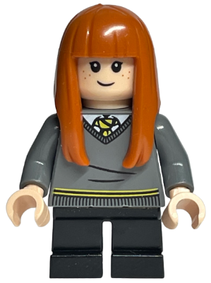 LEGO Minifigure hp149a - Susan Bones - Hufflepuff trui, flexibel rubber haar