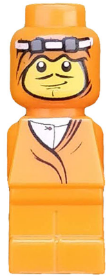 LEGO Minifigure 85863pb008 - Microfiguur Ramses Pyramid Adventurer Oranje