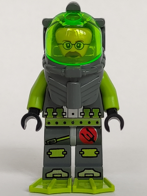 LEGO Minifigure atl009 - Atlantis Duiker 6 - Jeff Fisher
