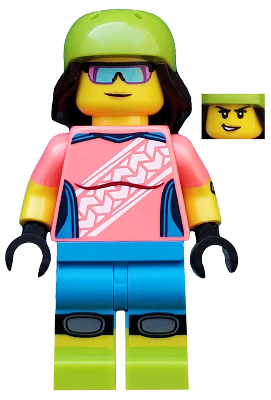 LEGO Minifigure col357 - Mountain Biker, Serie 19 (Alleen Minifigure zonder standaard en accessoires)