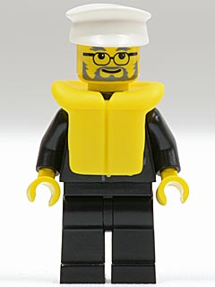 LEGO Minifigure cty0025 - Politie - City pak met blauwe stropdas en badge, reddingsvest