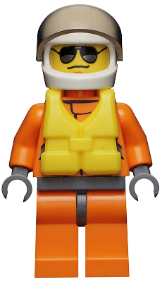 LEGO Minifigure cty0417 - Kustwacht City - Helikopterpiloot, Reddingsvest