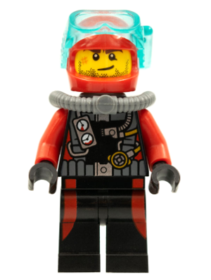 LEGO Minifigure cty0599 - Scuba Diver, Male without Flippers
