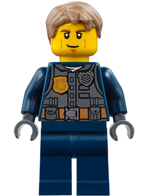 LEGO Minifigure cty0780 - Police - City Chase McCain - Dark Blue Uniform