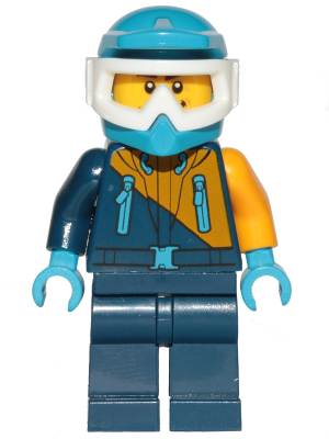 LEGO Minifigure cty0904 - Arctische Sneeuwmobiel Bestuurder