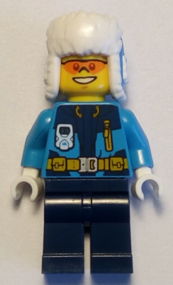 LEGO Minifigure cty0928 - Arctic Explorer - Ushanka Hat, Orange Sunglasses