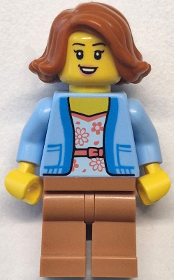 LEGO Minifigure cty1770 - Buspassagier - Vrouw