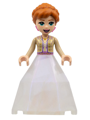 LEGO Minifiguur dp147 - Anna - Diamanten Jurken Container Onderkant