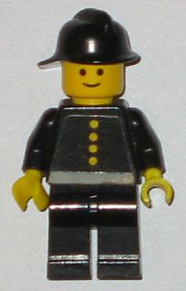 LEGO Minifigure fire005s - Brandweer - Torso met 4 Knopen Sticker
