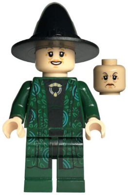 LEGO Minifigure hp152 - Professor Minerva McGonagall - Dubbelzijdig hoofd