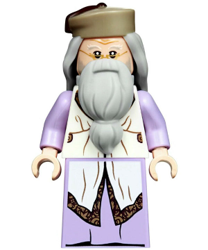 LEGO Minifigure hp190 - Albus Dumbledore - Lavender Robe, Dark Tan Hat
