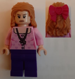 LEGO Minifigure hp226 - Lavender Brown - Bright Pink Blouse
