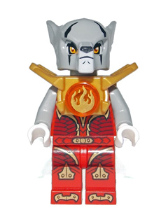 LEGO Minifigure loc089 - Worriz - Fire Chi, Armor