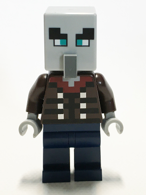 LEGO Minifigure min078 - Illager (Vindicator) - Wijde Ogen