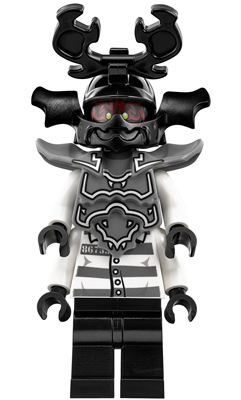 LEGO Minifigure njo0235 - Stone Army Warrior - Red Face, Giant