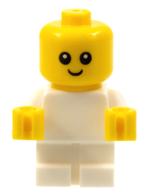 LEGO Minifigure njo0446 - Baby - White Body with Yellow Hands, Head with Neck