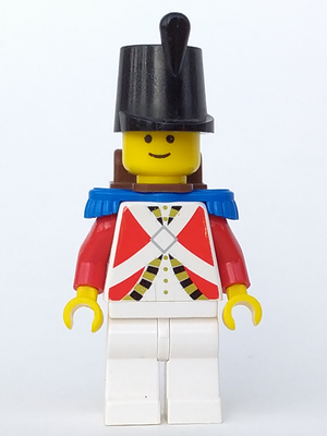 LEGO Minifigure pi062 - Imperial Guard with Blue Epaulettes and Brown Backpack Non-Opening