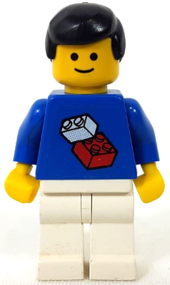 LEGO Minifigure pln055s - Soccer Player - World Team Player Bricks Logo Sticker on Front, White and Black Number Sticker on Back (specify number in listing)