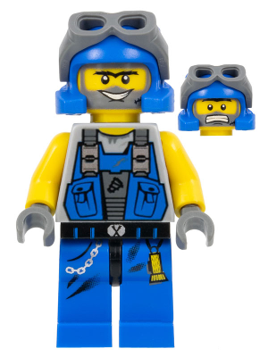 LEGO Minifigure pm018 - Power Miner - Duke, Bare Arms, Goggles