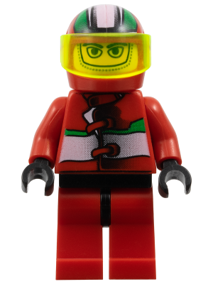 LEGO Minifigure rac012 - Racer Driver, Jungle Monster