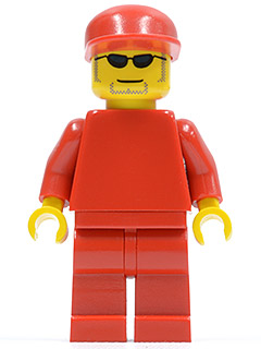LEGO Minifigure rac045 - F1 Ferrari Engineer - without Torso Sticker