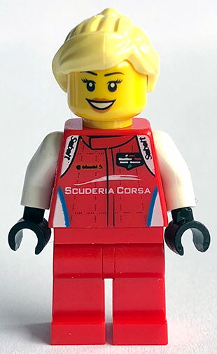 LEGO Minifigure sc056 - Ferrari 488 GT3 'Scuderia Corsa' Driver