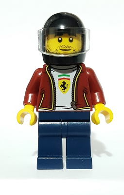 LEGO Minifigure sc082 - Ferrari F8 Tributo Driver