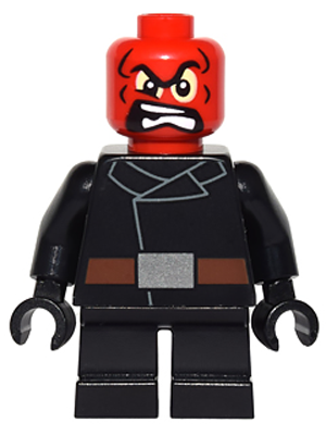 LEGO Minifigure sh0251 - Red Skull - Short Legs