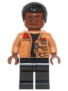 LEGO Minifigure sw0676 - Finn - Medium Nougat Jacket, Black Legs