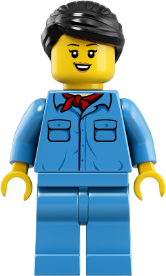 LEGO Minifigure trn253 - Treinmedewerker - Vrouw